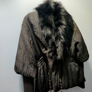 Ryu - long sleeve jacket faux fur